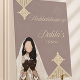Welkomstbord Henna - Taupe bride