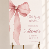 Welkomstbord  Bridalshower - Pearl Bow