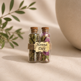 Duo flesjes henna/rozenblaadjes