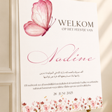 Welkomstbord Geboorte - Butterfly