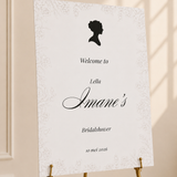 Welkomstbord  Bridalshower - Lady Whistledown