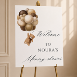 Welkomstbord  Babyshower - Teddy Balloons