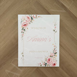 Welkomstbord  Bridalshower - Rose Garden