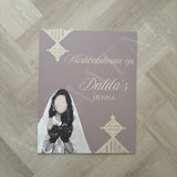 Welkomstbord Henna - Taupe bride