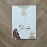 Welkomstbord Henna - Henna hands