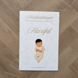 Welkomstbord Geboorte - Family Illustration