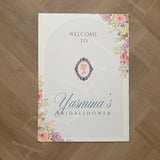 Welkomstbord  Bridalshower - Floral Arch