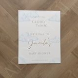Welkomstbord  Babyshower - Cloud Nine
