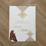 Welkomstbord Henna - Henna hands