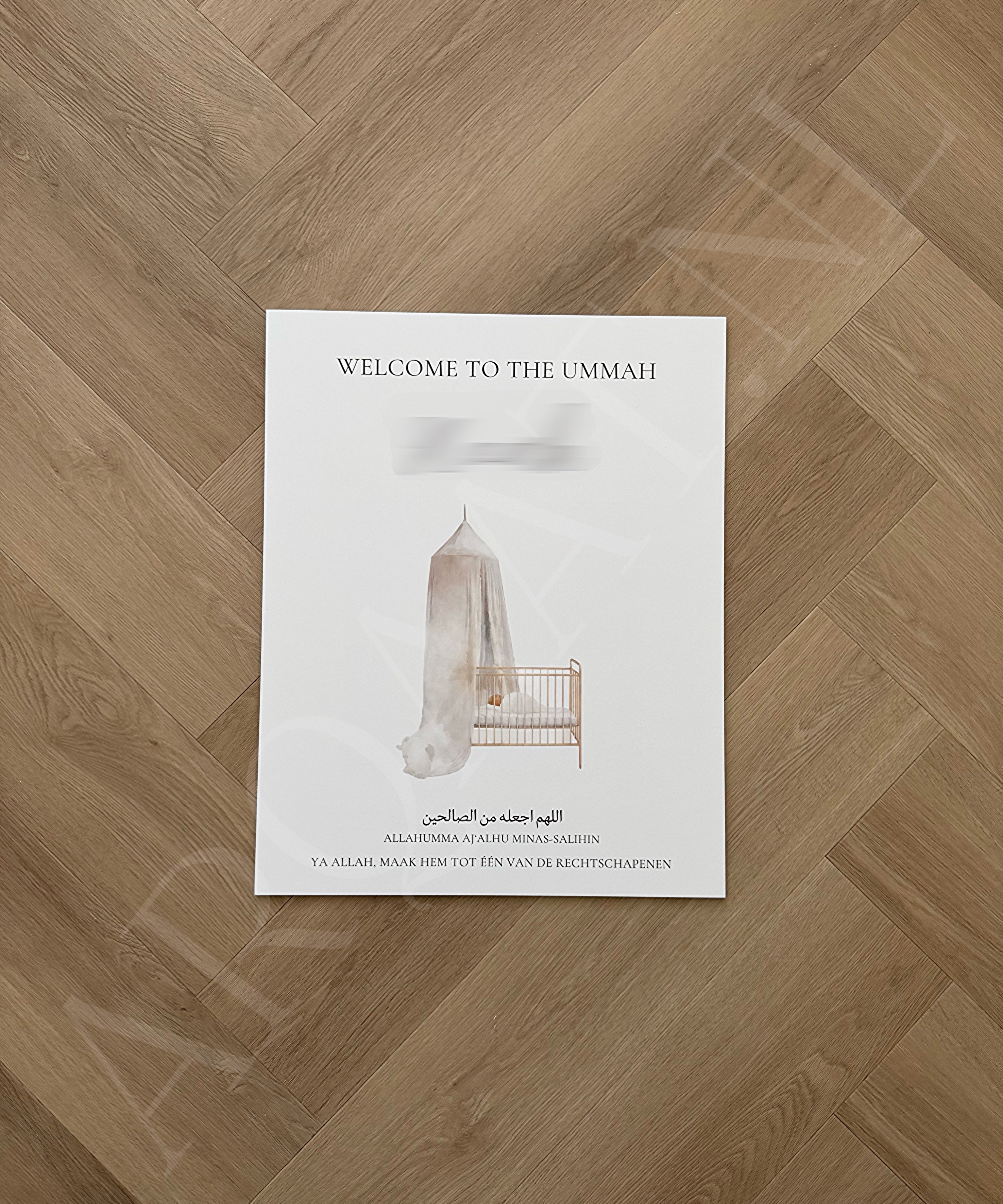Welkomstbord Geboorte - Little Cradle