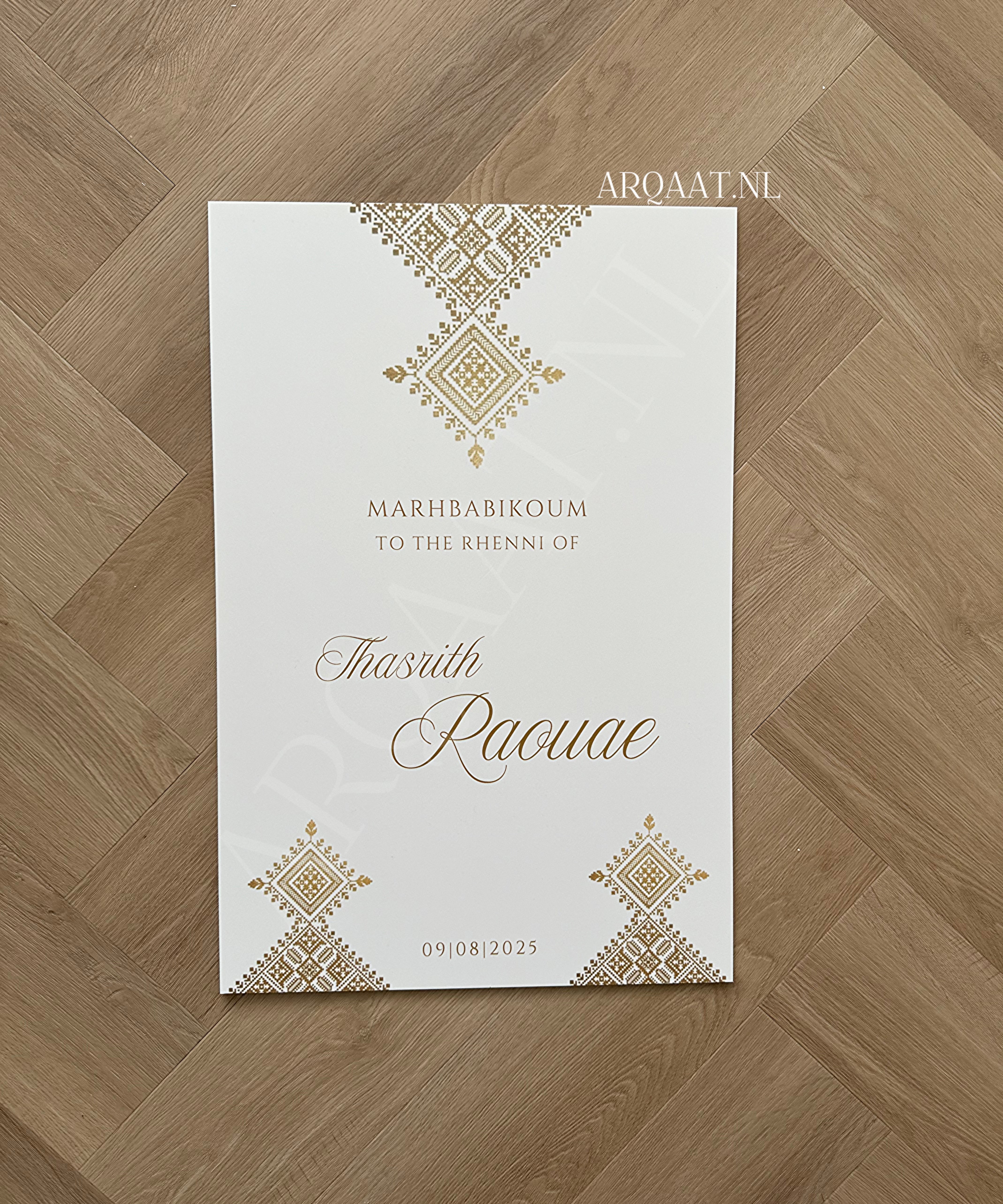 Welkomstbord Henna - Tarz gold