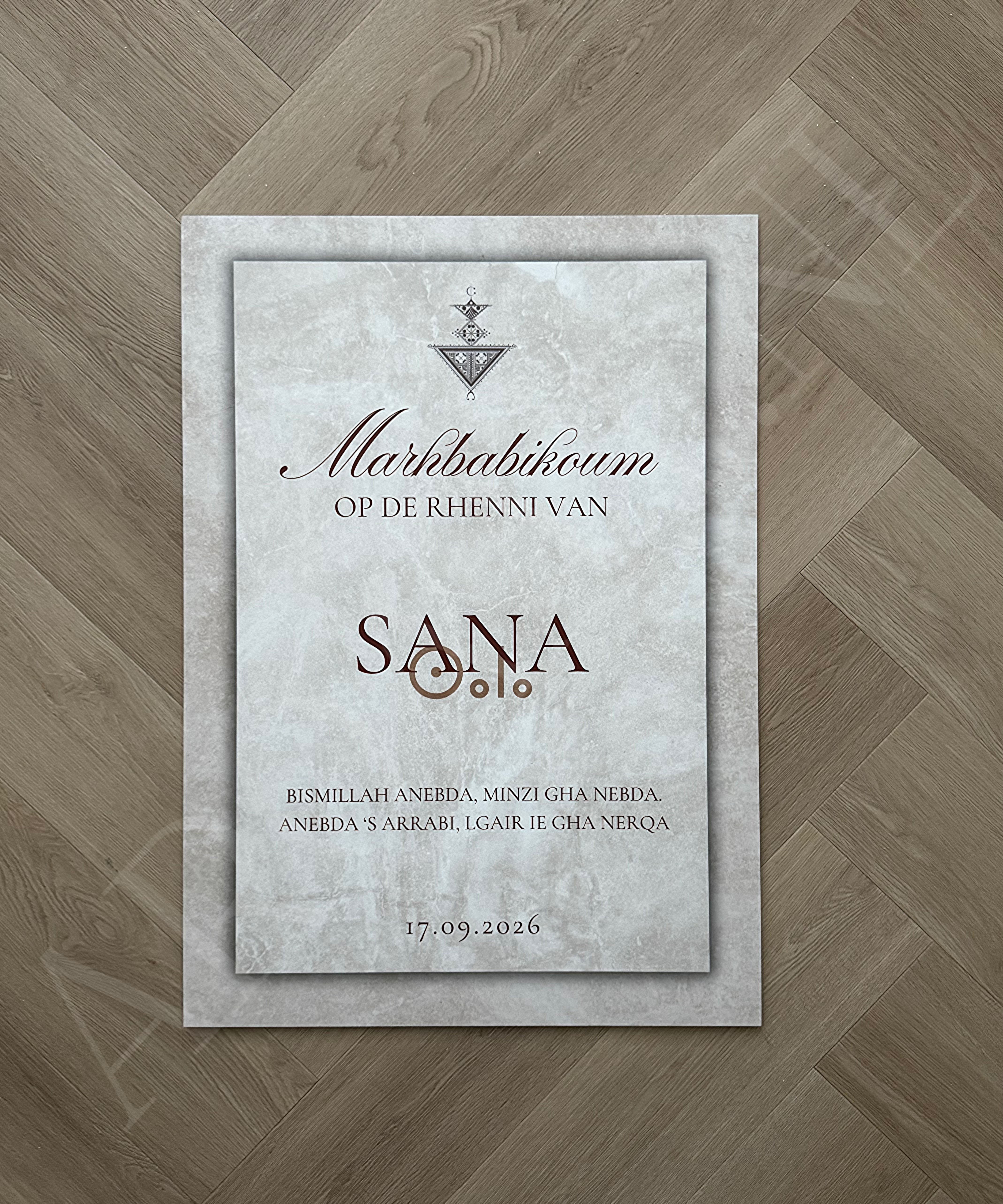 Welkomstbord Henna - Stone Elegance