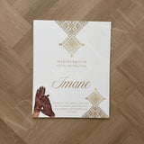 Welkomstbord Henna - Henna hands