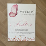 Welkomstbord Geboorte - Butterfly